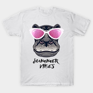 Summer Vibes Hippo T-Shirt